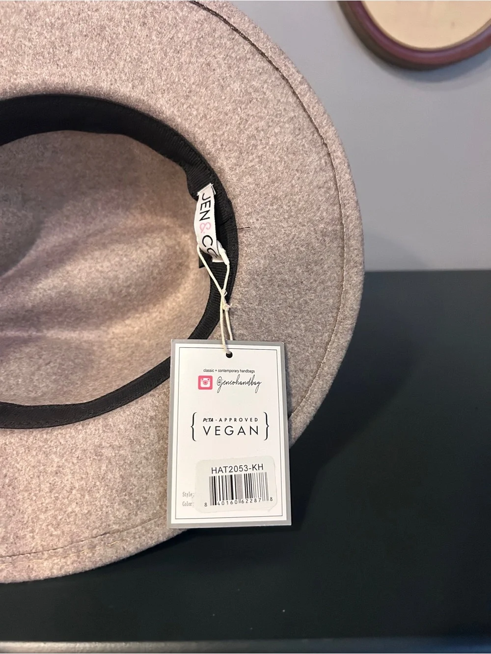 Classic Neutral Wool Fedora Hat - Women's Neutral Beige
